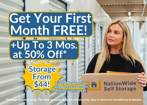 storage deals Vancouver at NationWide Self Storage Pender